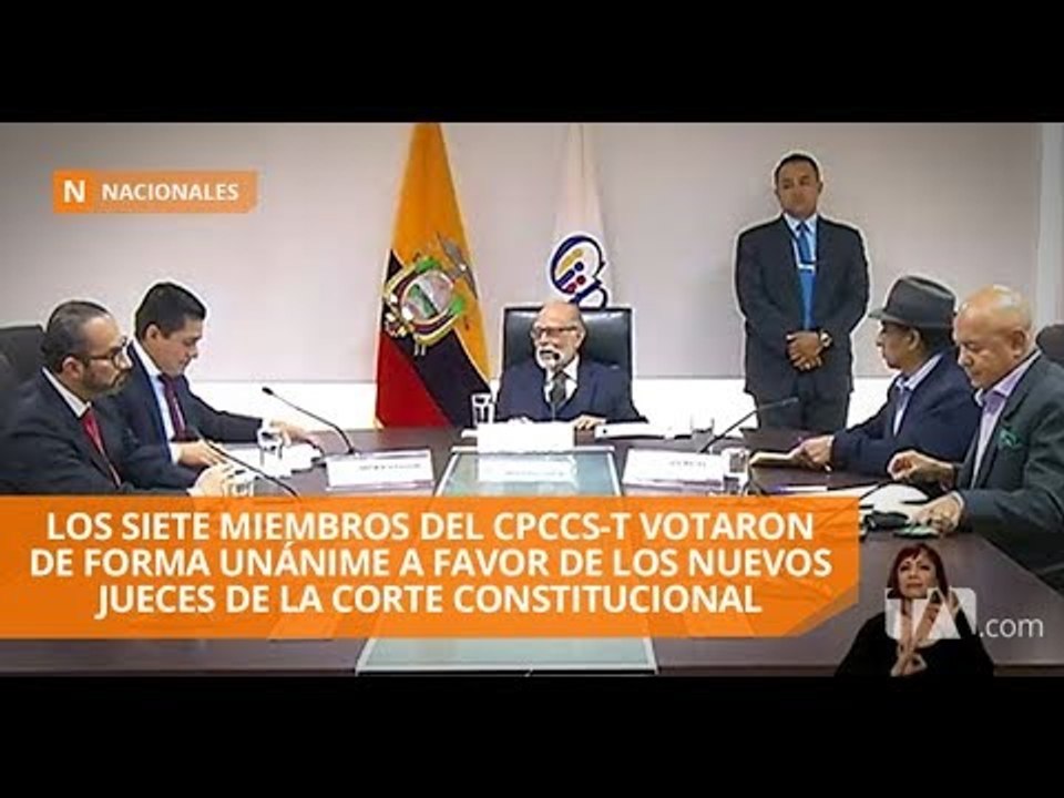 CPCCS-T ratifica los nombres de nuevos jueces constitucionales - Teleamazonas