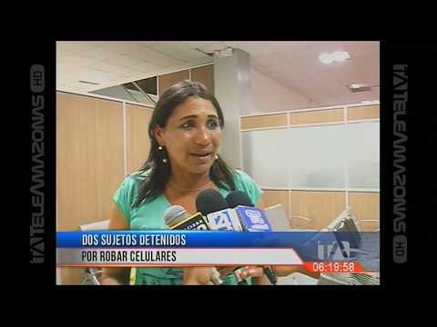 Dos sujetos detenidos por robar celulares