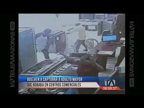 Vuelven a capturar a adulto mayor que robaba en centros comerciales