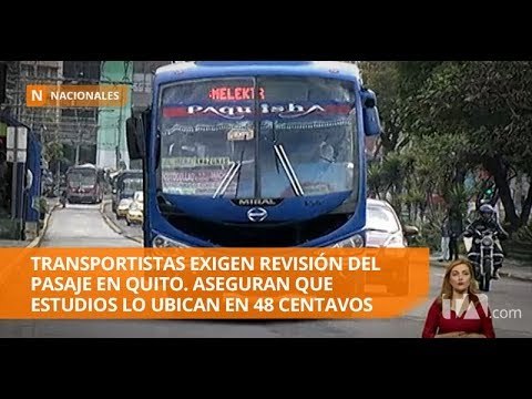 Transportistas urbanos exigen la revisión del valor de los pasajes -Teleamazonas