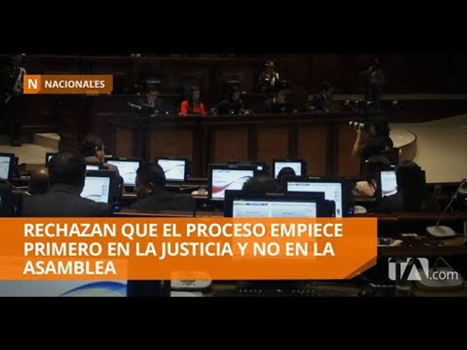La Asamblea tiene pendiente una resolución de destitución a Espín - Teleamazonas