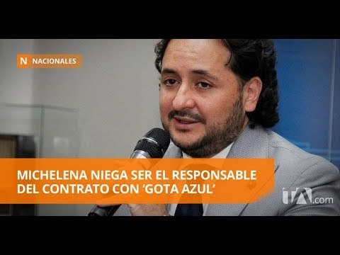 Bravo y Michelena se inculpan del contrato con 'Gota Azul' - Teleamazonas