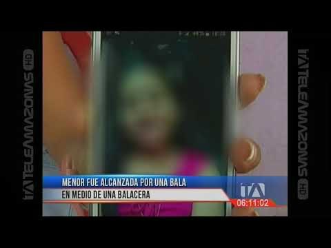 Bala perdida hiere a una menor de edad