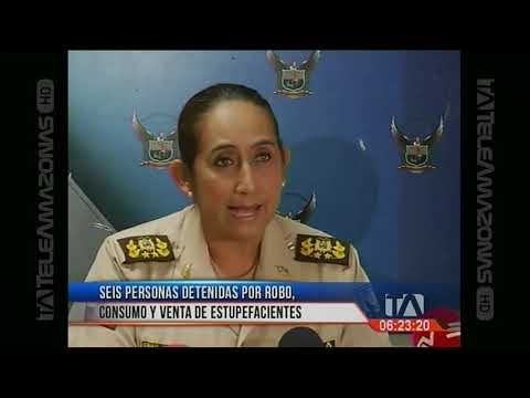 Seis personas detenidas por robo, consumo y venta de estupefacientes