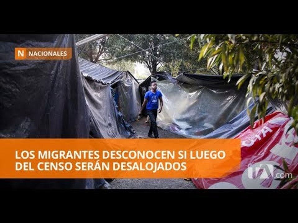 Inmigrantes venezolanos alojados en carpas fuero censados - Teleamazonas
