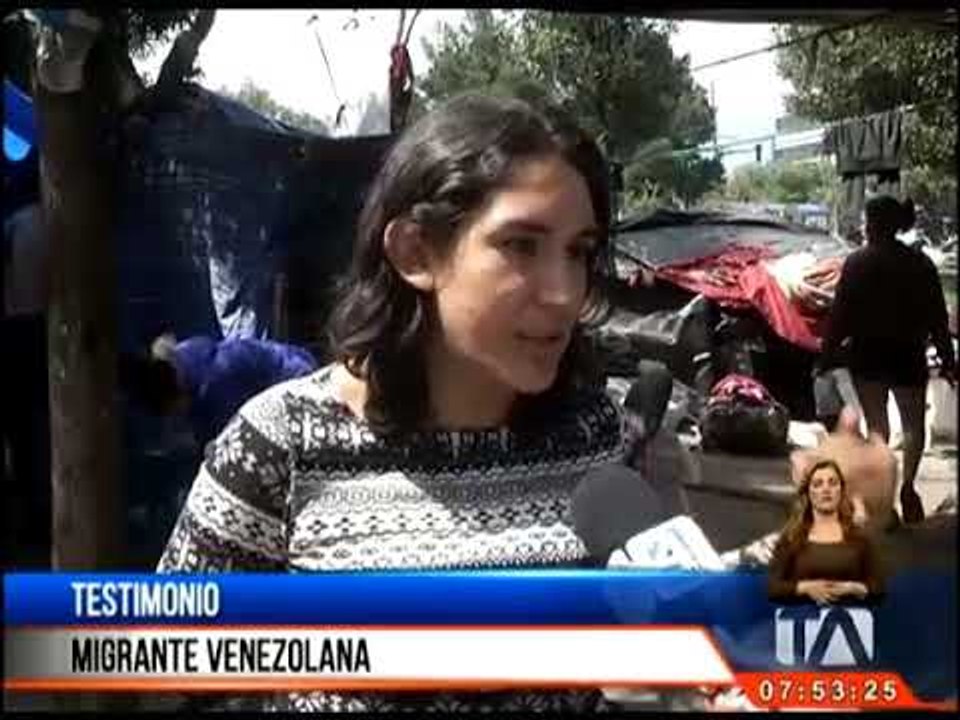 Migrantes venezolanos viven en malas condiciones en carpas en Carcelén- Teleamazonas