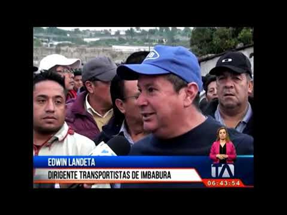 Taxistas y transportistas urbanos de Ibarra anuncian paralización de actividades -Teleamazonas