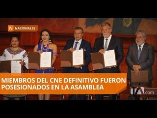 Asamblea Nacional posesionó a los cinco miembros del CNE - Teleamazonas