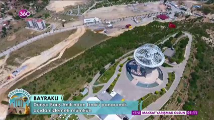 Gökyüzünden, Bayraklı'yı geziyor