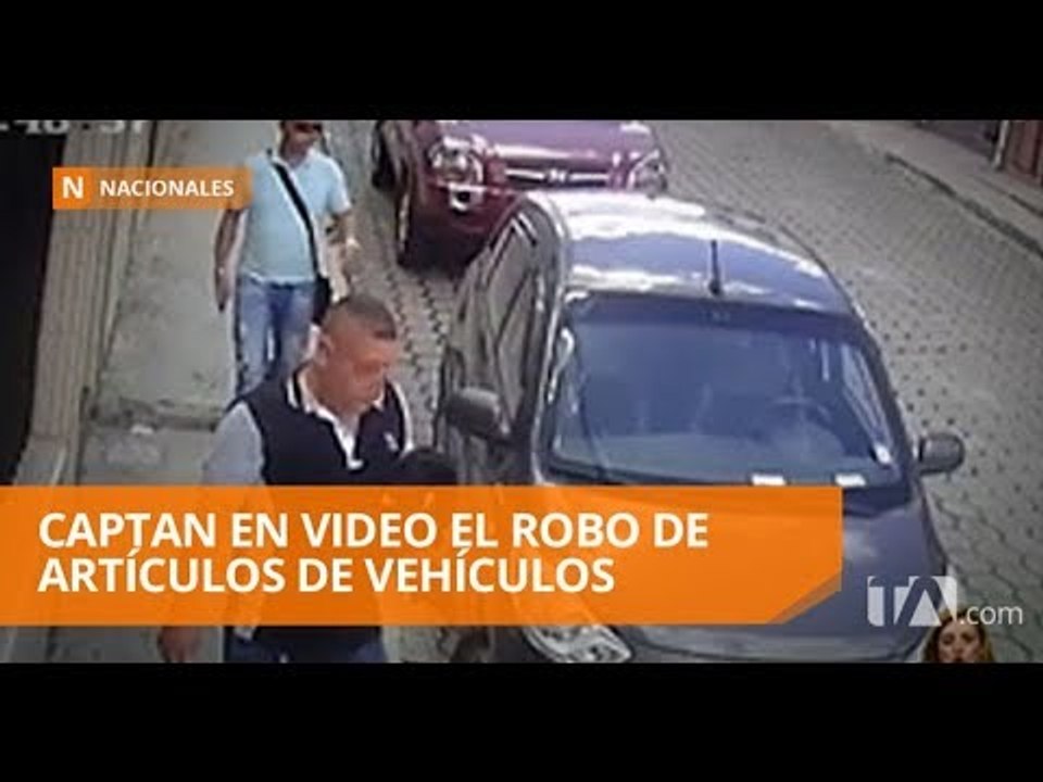Registran en video el robo de accesorios de vehículos - Teleamazonas