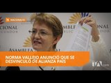 Norma Vallejo rindió versión en caso de cobros indebidos - Teleamazonas