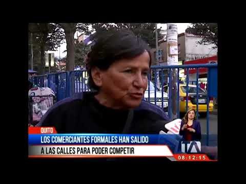 El comercio informal en el Bulevar de Cotocollao no se detiene Teleamazonas