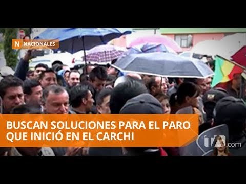 Manifestantes y autoridades mantienen reunión tras el paro - Teleamazonas