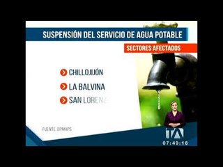 Corte de agua en varios sectores por rotura de línea de conducción