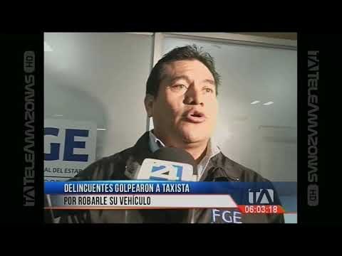 Delincuentes golpearon a taxista por robarle su vehículo