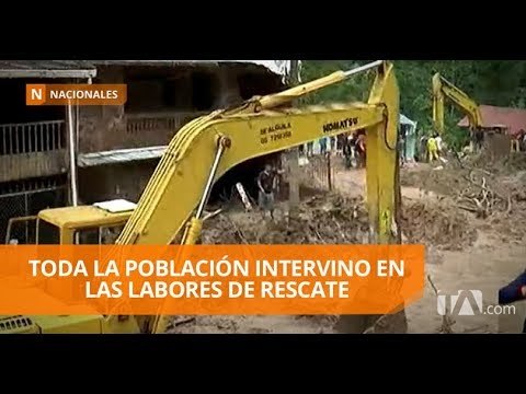 Nueve personas murieron y varias casas quedaron sepultadas - Teleamazonas