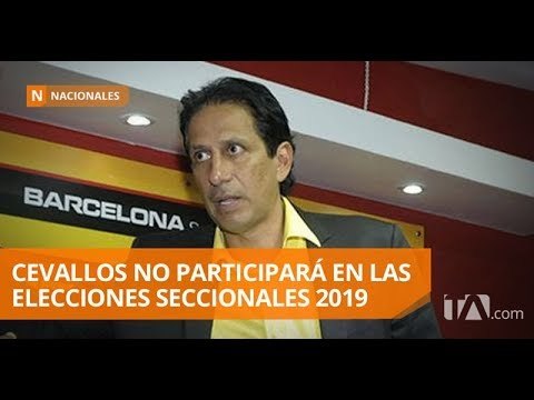 José Cevallos declinó su candidatura a la Prefectura del Guayas - Teleamazonas