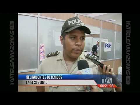 Delincuentes detenidos en el suburbio