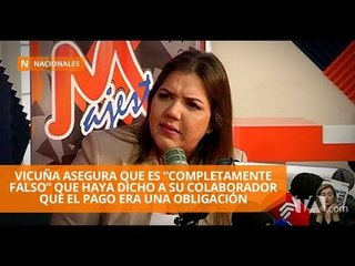 Vicuña asegura que no renunciará ni pedirá licencia para defenderse - Teleamazonas