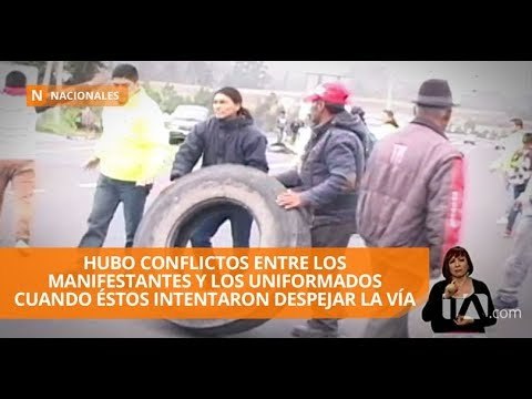 La circulación en Cotopaxi es suspendida por protesta indígena - Teleamazonas