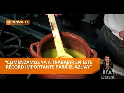 Paute busca récord Guinness con la cuchara de palo más grande - Teleamazonas