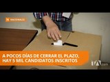 Cerca de 5 mil candidatos se inscribieron en las delegaciones - Teleamazonas
