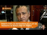 Primer debate de las reformas a la Ley de Tránsito aún no concluye - Teleamazonas