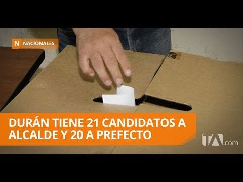 Durán es el cantón en Guayas con más candidatos a la alcaldía - Teleamazonas
