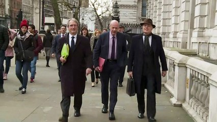 Tory Leavers and Remainers arrive at Cabinet Office