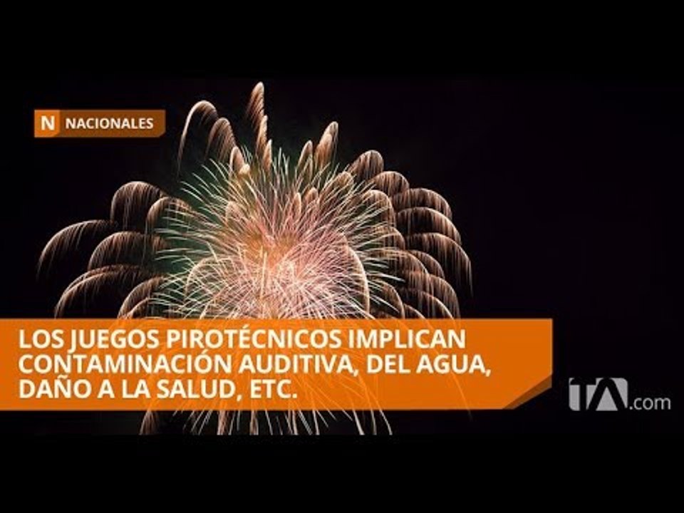 Galápagos es la primera en el país en prohibir el uso de pirotecnia - Teleamazonas