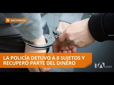 Ocho detenidos por robo en agencia bancaria - Teleamazonas