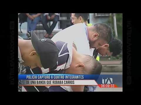 Policía capturó a 4 integrantes de una banda que robaba autos