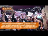 Plantón en rechazo a actos violentos contra mujeres - Teleamazonas