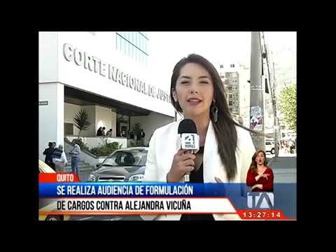 Se realiza audiencia de formulación de cargos contra María Alejandra Vicuña -Teleamazonas