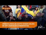 Así festejaron venezolanos en Quito la toma de poder de Guaidó - Teleamazonas