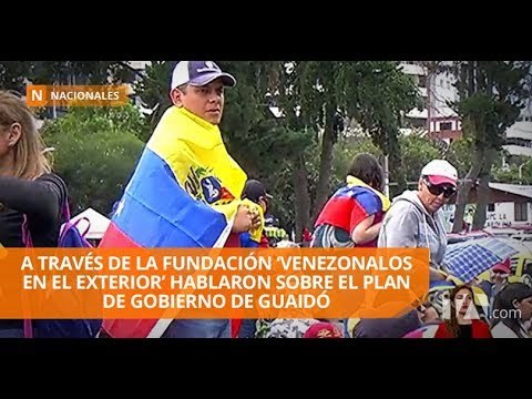 Los venezolanos también se reunieron en Ecuador para respaldar a Guaidó - Teleamazonas
