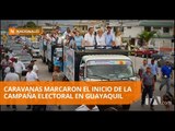 Candidatos a Alcalde de Guayaquil iniciaron su campaña con caravanas - Teleamazonas