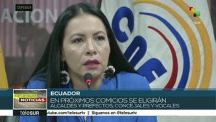 Inicia campaña electoral en Ecuador de cara a las seccionales