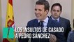 "Chovinista del poder, ridículo, felón..." los insultos de Pablo Casado a Pedro Sánchez