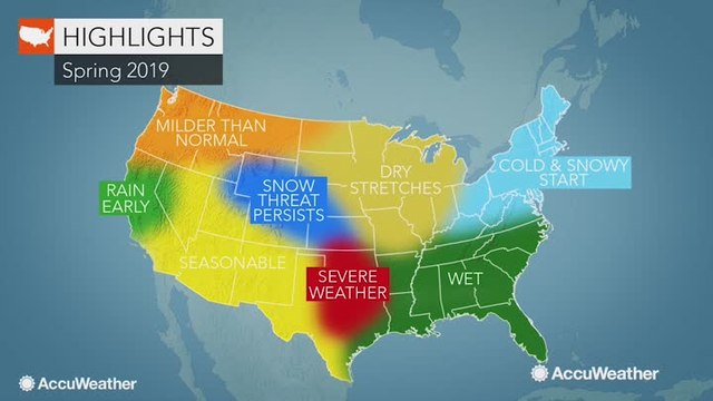 AccuWeather 2019 US spring forecast