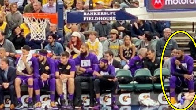Lakers Taunted By Lebron's Gonna Trade You Chants As LeBron James Sits Alone On The Bench!