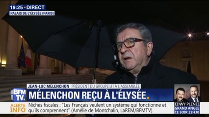 Jean-Luc Mélenchon (LFI) s'apprête à rencontrer Macron: "Je vais essayer lui faire prendre conscience de la gravité de la situation dans le pays"