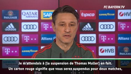 Kovac : "Je m'attendais à la suspension de Thomas Muller"
