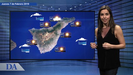 Previsión del tiempo en Diario de Avisos para el jueves 7 de febrero de 2019