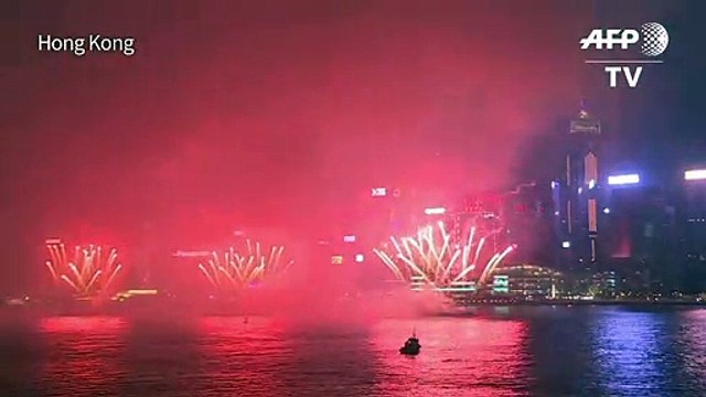 Hong Kong celebrates Lunar New Year with dazzling fireworks