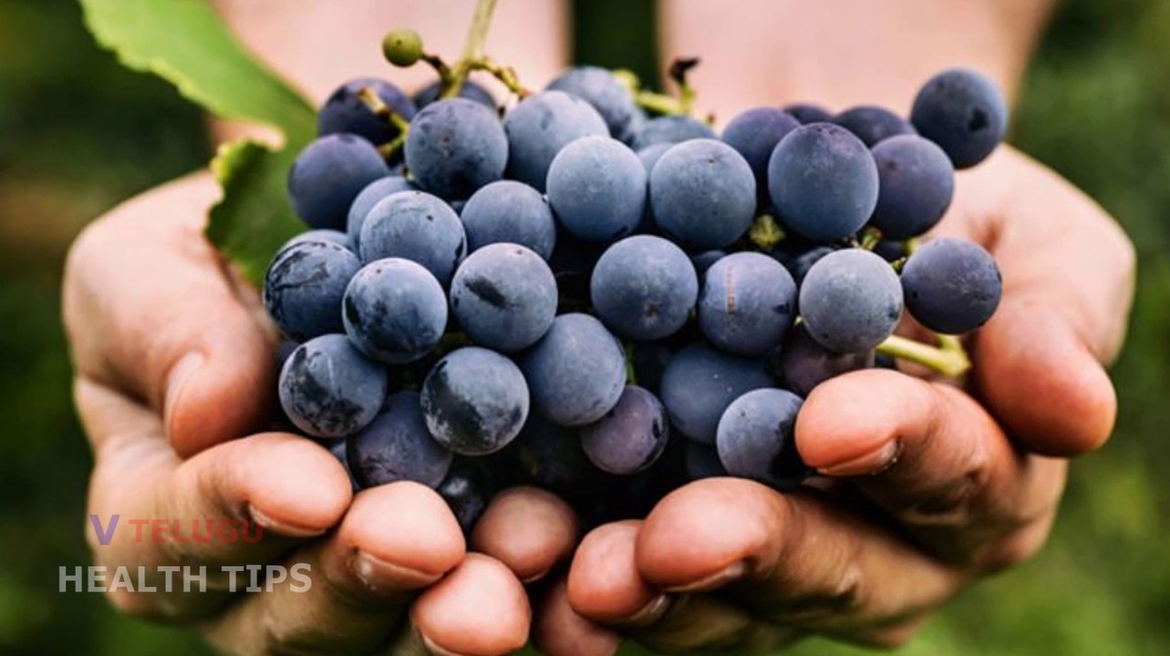 6 Health Benfits of  Daily Eating Grapes l Health Tips l V Telugu