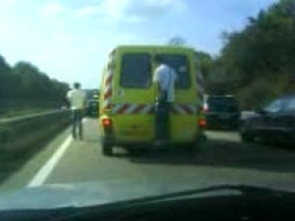 délire sur l'autoroute allemande en revenan de hokeneim