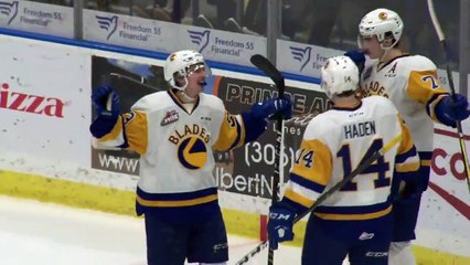 Saskatoon Blades defeat Moose Jaw Warriors 6-1