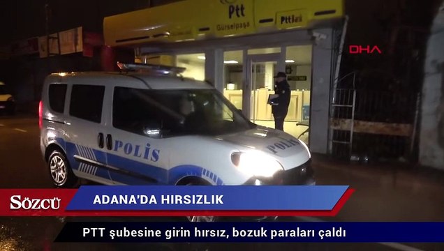 PTT şubesine girin hırsız, bozuk paraları çaldı