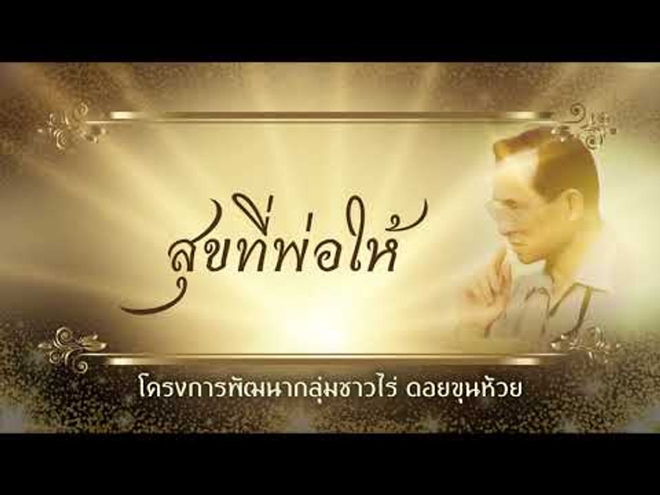 สุขที่พ่อให้ ตอน โครงการพัฒนากลุ่มชาวไร่ ดอยขุนห้วย